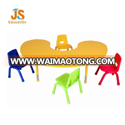 Height adjustable kindergarten furniture kids table and chair for K12