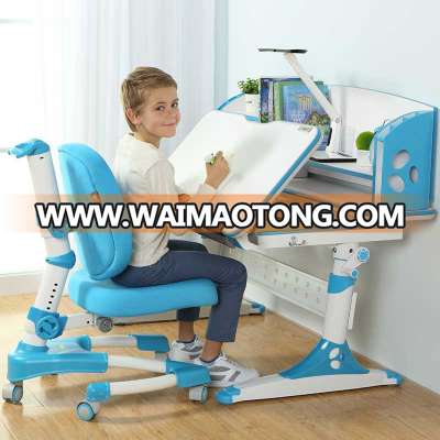 Wooden cheap children's study desk and chair